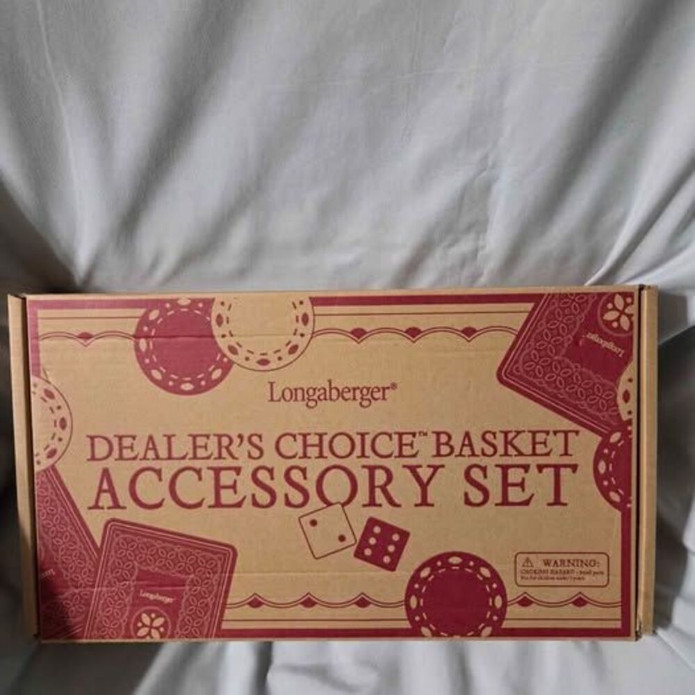 Longaberger Dealers Choice Basket Accessory Set New in package